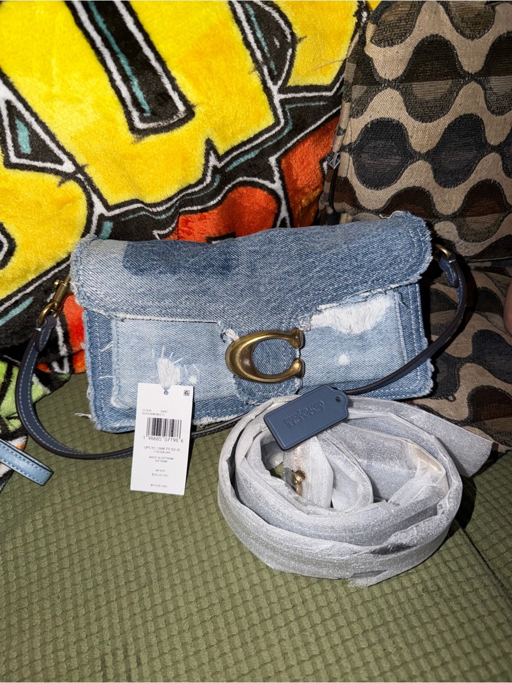 Like new coach denim tabby 26